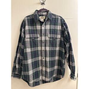 Vintage Eddie Bauer Flannel Shirt Size Large Plaid Grunge Lumberjack Outdoorsman